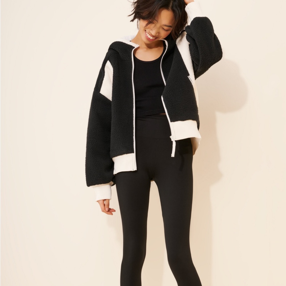 FP Movement by Free People Contrast Teddy Jacket (NEW WITH TAGS)